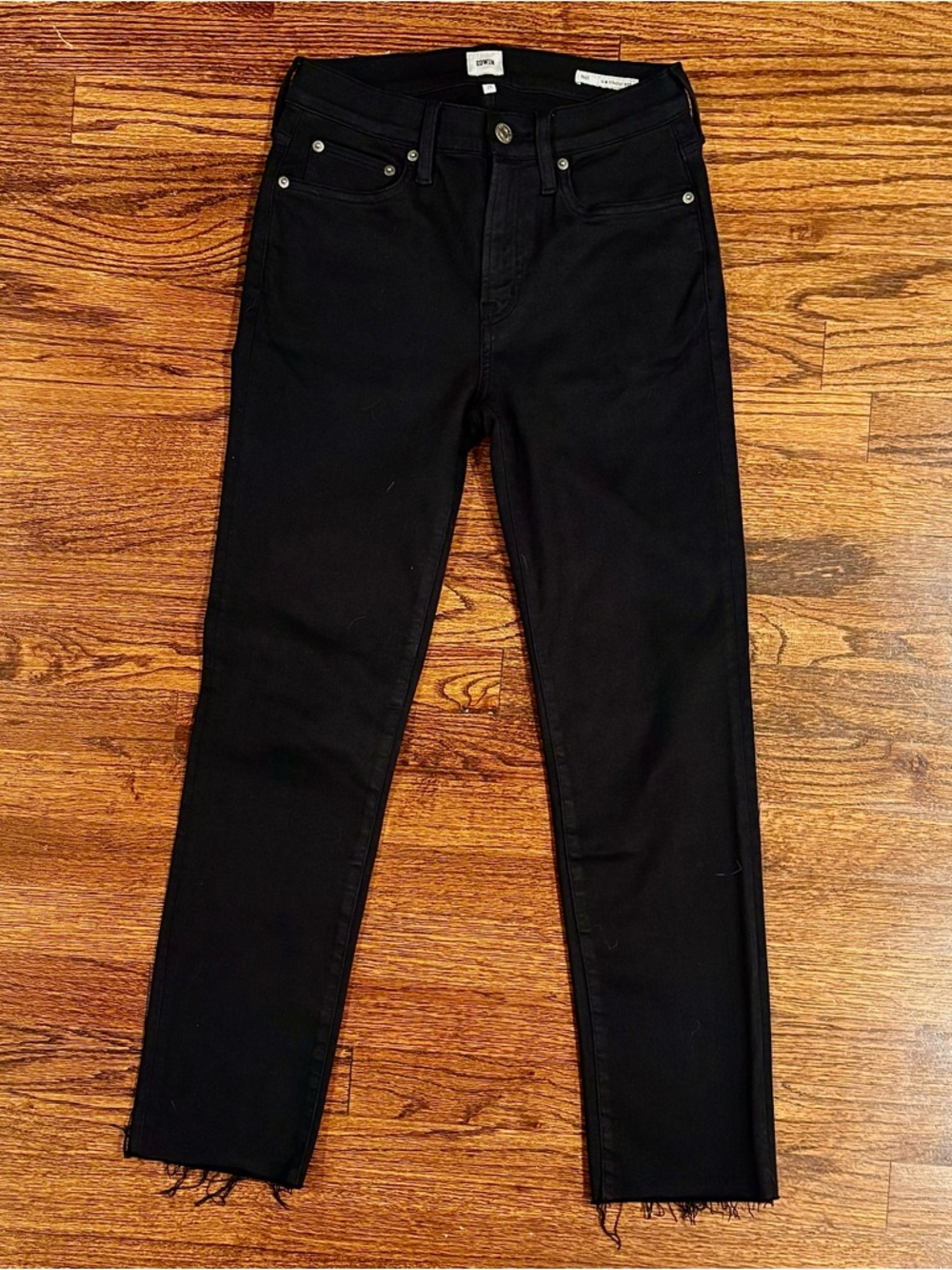 Edwin Women's Black Straight Leg Jeans